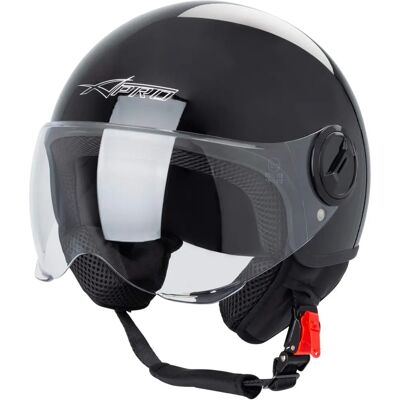 A-PRO - Jet Demi Urban Moto - Noir - M - Helmet - Publicité A-PRO - Jet Demi Urban Moto - Noir - M - Helmet - Publicité