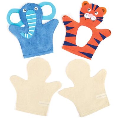 Set med 6 tygdockor - 21,5cm Set med 6 tygdockor - 21,5cm