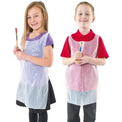 Marke Einweg-Schürzen - 50 Plastikschürzen - Kleidung schützen - 60cm Marke Einweg-Schürzen - 50 Plastikschürzen - Kleidung schützen - 60cm