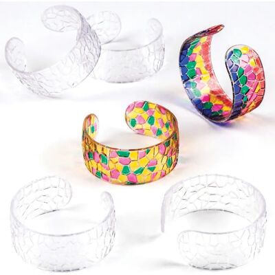 Bracelets mosaïque en cristal Baker Ross - 6 pcs - Réglables Bracelets mosaïque en cristal Baker Ross - 6 pcs - Réglables