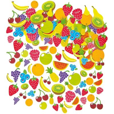 Baker Ross Fruit Foam Stickers - 120 Verschillende Ontwerpen - 30mm-65mm Baker Ross Fruit Foam Stickers - 120 Verschillende Ontwerpen - 30mm-65mm