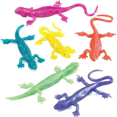 Lézards Extensibles Baker Ross - Pack de 8 - Couleurs variées - 10cm - Reptiles Jouets Lézards Extensibles Baker Ross - Pack de 8 - Couleurs variées - 10cm - Reptiles Jouets