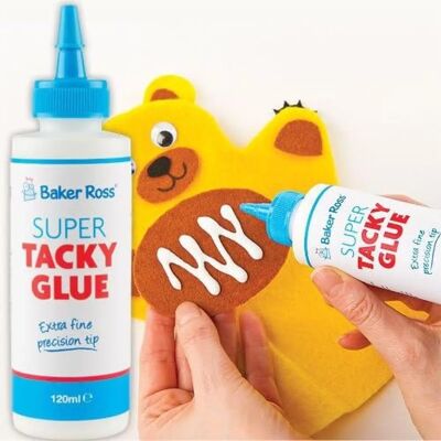 Colle Polyvalente Baker Ross - 120ml - Finition Claire Colle Polyvalente Baker Ross - 120ml - Finition Claire
