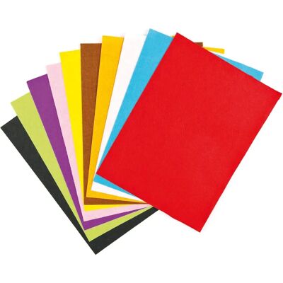 Feuilles de feutrine Baker Ross Rouge - Pack de 15 A4 Feuilles de feutrine Baker Ross Rouge - Pack de 15 A4