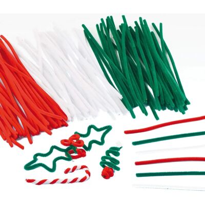 Pack de nettoyants pour tuyaux de Noël - 100 pièces Pack de nettoyants pour tuyaux de Noël - 100 pièces