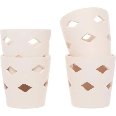 Baker Ross Keramische Teelicht houders - Groen - 68mm Theelicht houders Baker Ross Keramische Teelicht houders - Groen - 68mm Theelicht houders