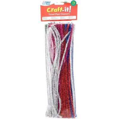 Hobby Brand 72 Glitzer Lametta Pfeifenreiniger - Bastelzubehör Hobby Brand 72 Glitzer Lametta Pfeifenreiniger - Bastelzubehör