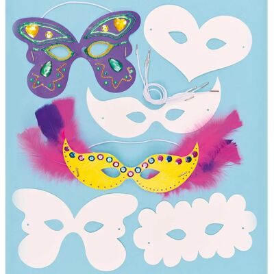 Baker Ross Masques Unis De Carnaval - Paquet de 12 - Personnaliser - Masques de Carnaval Baker Ross Masques Unis De Carnaval - Paquet de 12 - Personnaliser - Masques de Carnaval