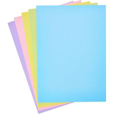 Marque Modèle Carton Pastel - 50 Feuilles A4 pour bricolage Marque Modèle Carton Pastel - 50 Feuilles A4 pour bricolage