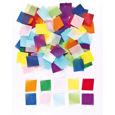 Baker Ross Mini Carrés en Papier de Soie - 4000 Couleurs - 38mm Baker Ross Mini Carrés en Papier de Soie - 4000 Couleurs - 38mm