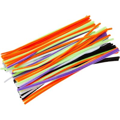 Chenilledraad de Halloween - 120 Pijpenragers en 5 colores Chenilledraad de Halloween - 120 Pijpenragers en 5 colores