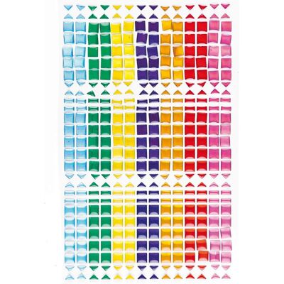 Baker Ross EF584 Mosaik Aufkleber - 375 Stück, Verschiedene Farben Baker Ross EF584 Mosaik Aufkleber - 375 Stück, Verschiedene Farben
