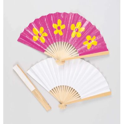 Fans en papier artisanal - Fans en bois décoratifs - 25cm Fans en papier artisanal - Fans en bois décoratifs - 25cm