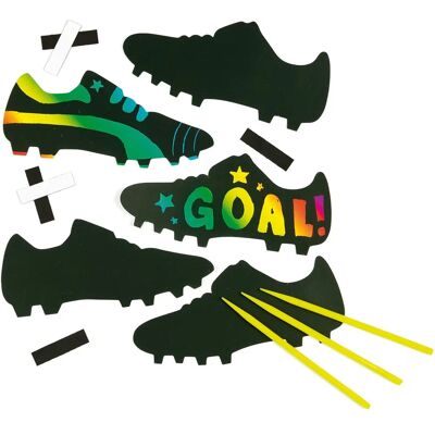 Aimants de chaussures de football à gratter Baker Ross - 10 Designs Aimants de chaussures de football à gratter Baker Ross - 10 Designs