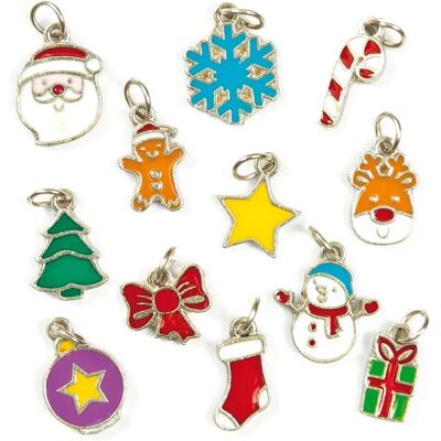 Charm de Noël Baker Ross - Pack de 24 pour Bricolage Charm de Noël Baker Ross - Pack de 24 pour Bricolage