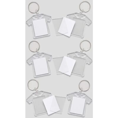 Schlüsselanhänger "Trikot" - 6 zum Selbst Gestalten - 5cm Schlüsselanhänger "Trikot" - 6 zum Selbst Gestalten - 5cm