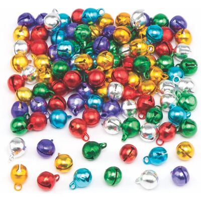 Mini clochettes métallisées - Paquet de 120 pour Noël - Décorations Mini clochettes métallisées - Paquet de 120 pour Noël - Décorations