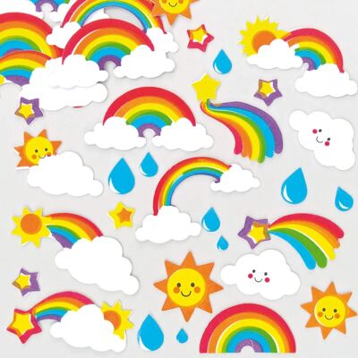 Baker Ross Adesivi Schiuma Arcobaleno - 120 Design Vari Baker Ross Adesivi Schiuma Arcobaleno - 120 Design Vari