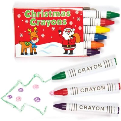 Crayons de Noël Baker Ross - Pack de 8 Couleurs Vives - Cadeau de Noël Crayons de Noël Baker Ross - Pack de 8 Couleurs Vives - Cadeau de Noël
