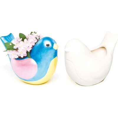 Vaso di ceramica a forma di uccello Baker Ross - Dipingibile, 13cm x 9cm - Regalo per bambini Vaso di ceramica a forma di uccello Baker Ross - Dipingibile, 13cm x 9cm - Regalo per bambini