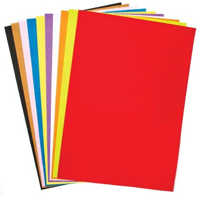 Marke A3 Filzplatten - 10 Bunte Farben - 42cm x 29cm - Bastelfilz Marke A3 Filzplatten - 10 Bunte Farben - 42cm x 29cm - Bastelfilz