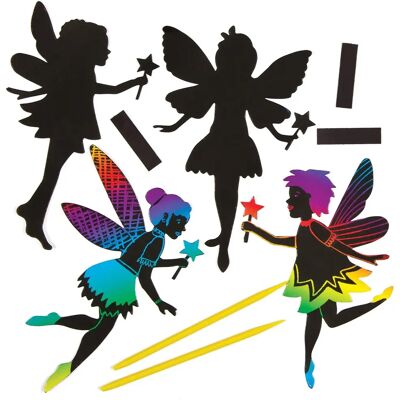 Aimants Fée Arc-en-ciel - 5 Designs - 13-15cm - Aimant & Outil de Grattage Aimants Fée Arc-en-ciel - 5 Designs - 13-15cm - Aimant & Outil de Grattage