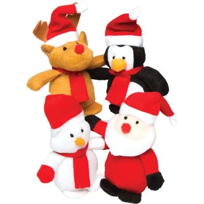 Presenter Jultomte Rensdyr Snögubbe Pingvin - Mjukdjur - 10cm Julkaraktärer Presenter Jultomte Rensdyr Snögubbe Pingvin - Mjukdjur - 10cm Julkaraktärer
