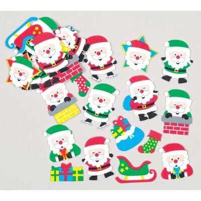 Knutsel Kerstman Foam Stickers - 120 schuimstickers - Kerstversiering Knutsel Kerstman Foam Stickers - 120 schuimstickers - Kerstversiering