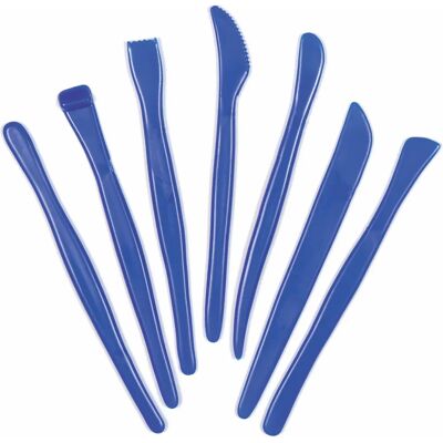 Outils de Modelage en Plastique Baker Ross - 14cm - Jaune Outils de Modelage en Plastique Baker Ross - 14cm - Jaune