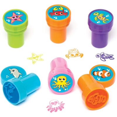 Baker Ross Sealife Önjáró Színesítőbélyegzők - 10 Gyereknek - Zöld Baker Ross Sealife Önjáró Színesítőbélyegzők - 10 Gyereknek - Zöld