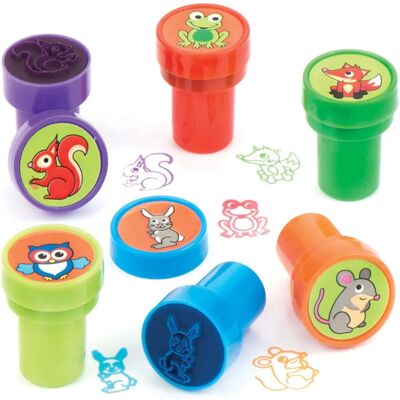 Tampons auto-encreurs Creative Labs - 10 motifs d'animaux pour fêtes - Tampons pour enfants Tampons auto-encreurs Creative Labs - 10 motifs d'animaux pour fêtes - Tampons pour enfants