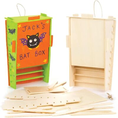 Kit de cajas de murciélagos de madera - 12cm - Decoración de jardín DIY Kit de cajas de murciélagos de madera - 12cm - Decoración de jardín DIY