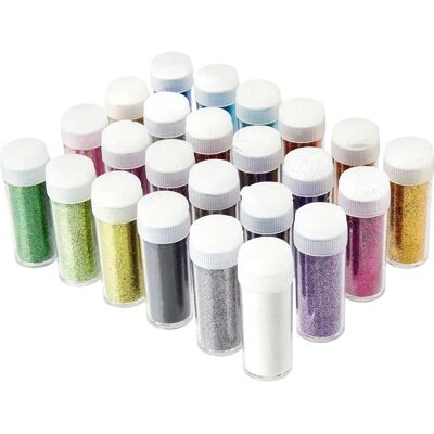 Brand Model Assorted Colours - Glitter Shakers - Classroom Craft - 24 pcs Brand Model Assorted Colours - Glitter Shakers - Classroom Craft - 24 pcs