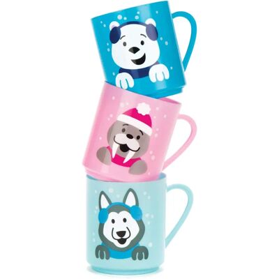 Baker Ross Polar Pals Bekers - Set van 4 - Diverse Ontwerpen - Arctische Dieren Baker Ross Polar Pals Bekers - Set van 4 - Diverse Ontwerpen - Arctische Dieren