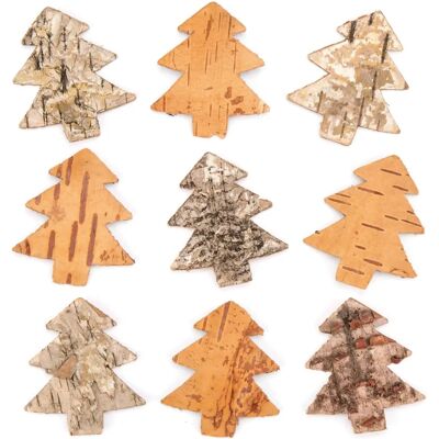 Kleine Dekorative Baumrinden-Weihnachtsbäume – 6cm Mini Xmas Bäume – Rustikale Feiertagsdeko Kleine Dekorative Baumrinden-Weihnachtsbäume – 6cm Mini Xmas Bäume – Rustikale Feiertagsdeko