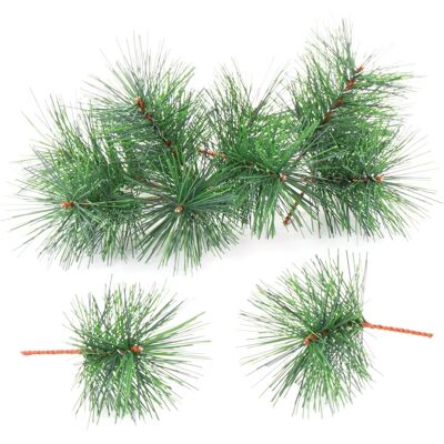 Branches de pin artificielles - Pack de 20 - Décorations de Noël Branches de pin artificielles - Pack de 20 - Décorations de Noël
