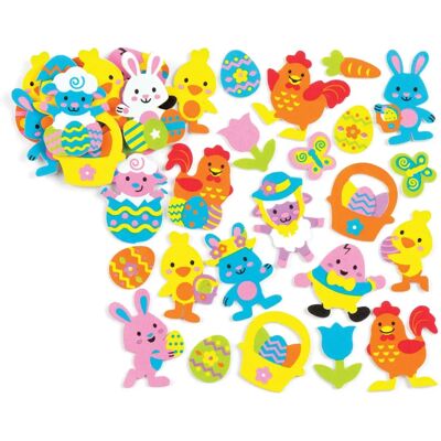 Pink Marke Modell Moosgummi-Aufkleber Ostern - Oster - Aufkleber Pink Marke Modell Moosgummi-Aufkleber Ostern - Oster - Aufkleber