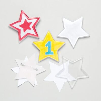 Baker Ross Ster Badge Kit - Maak je eigen sterbadge - 6cm Baker Ross Ster Badge Kit - Maak je eigen sterbadge - 6cm