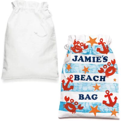 Sacs à cordon en tissu artisanal - Calico blanc - DIY Sacs à cordon en tissu artisanal - Calico blanc - DIY