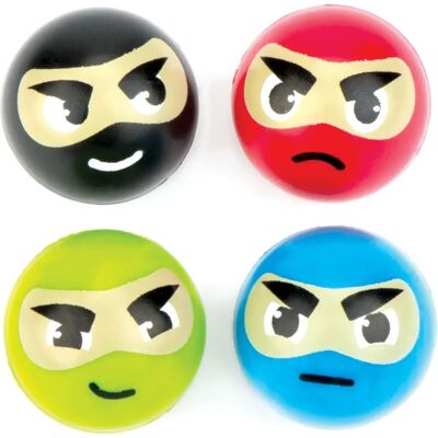 Ninja Ugrálólabdák - 8 db 4 mintával gyerekeknek Ninja Ugrálólabdák - 8 db 4 mintával gyerekeknek