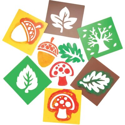 Pochoirs de otoño - Pack de 6 Pochoirs de otoño - Pack de 6