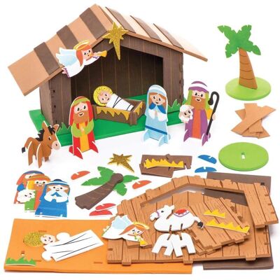 Baker Ross Skumkrubba Set - 17cm x 13cm - Barn Hantverk Baker Ross Skumkrubba Set - 17cm x 13cm - Barn Hantverk