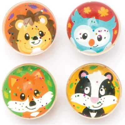 Waldfreunde Glitzer-Flummis - 8 Mini Gummibälle - 3cm - Verschiedene Farben - Kinderspaß Waldfreunde Glitzer-Flummis - 8 Mini Gummibälle - 3cm - Verschiedene Farben - Kinderspaß