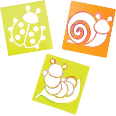Pochoirs en plastique réutilisables Baker Ross - 6 Motifs - 15cm x 14cm - Fournitures d'artisanat pour enfants - Publicité Pochoirs en plastique réutilisables Baker Ross - 6 Motifs - 15cm x 14cm - Fournitures d'artisanat pour enfants - Publicité