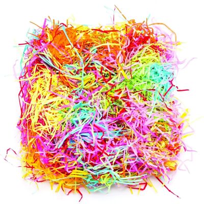 Tissu déchiqueté coloré arc-en-ciel Baker Ross - 50g Tissu déchiqueté coloré arc-en-ciel Baker Ross - 50g