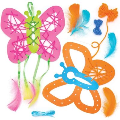 Kit d'attrape-rêves papillons Baker Ross - 4 pièces - 26cm Kit d'attrape-rêves papillons Baker Ross - 4 pièces - 26cm