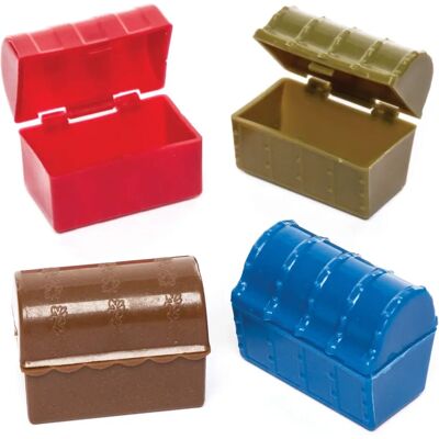 Petits Coffres au Trésor Baker Ross - 8 Couleurs Assorties - 4cm x 3cm - Mini Coffres de Trésor Petits Coffres au Trésor Baker Ross - 8 Couleurs Assorties - 4cm x 3cm - Mini Coffres de Trésor