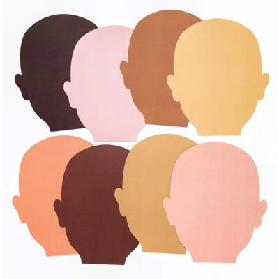Craft Skin Tone Face Cut-Outs - Bastelbedarf Craft Skin Tone Face Cut-Outs - Bastelbedarf