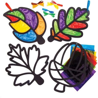 Marken Modell - Blatt Zellophan Buntglas Kits - 6 Bastelsets Marken Modell - Blatt Zellophan Buntglas Kits - 6 Bastelsets