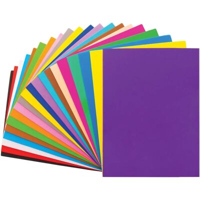 Craft Foam Sheets Classpack - 50 Colorful Craft Sheets for Kids & Classroom Craft Foam Sheets Classpack - 50 Colorful Craft Sheets for Kids & Classroom